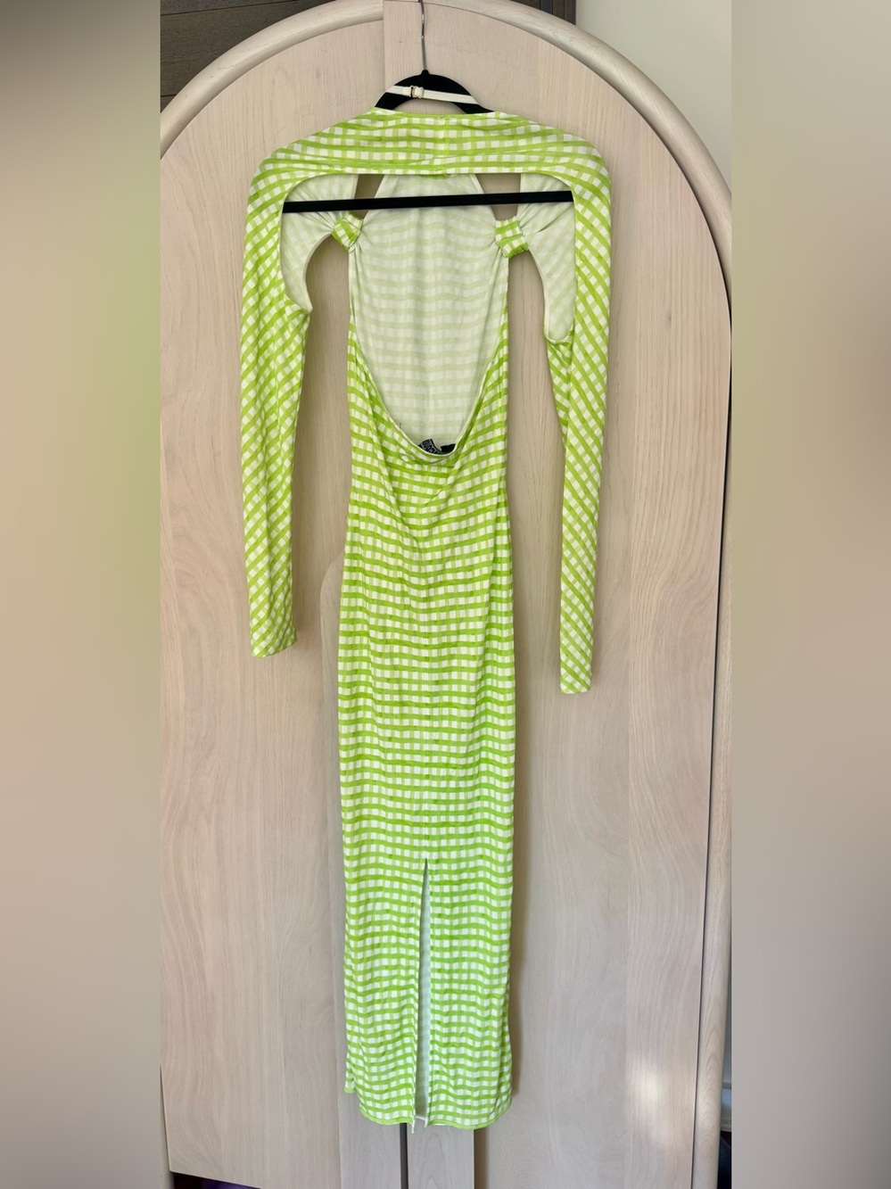 Jacquemus “Le Splash” Plaid Check Green Dress, Excellent condition, Size US 2 - Picture 2 of 6